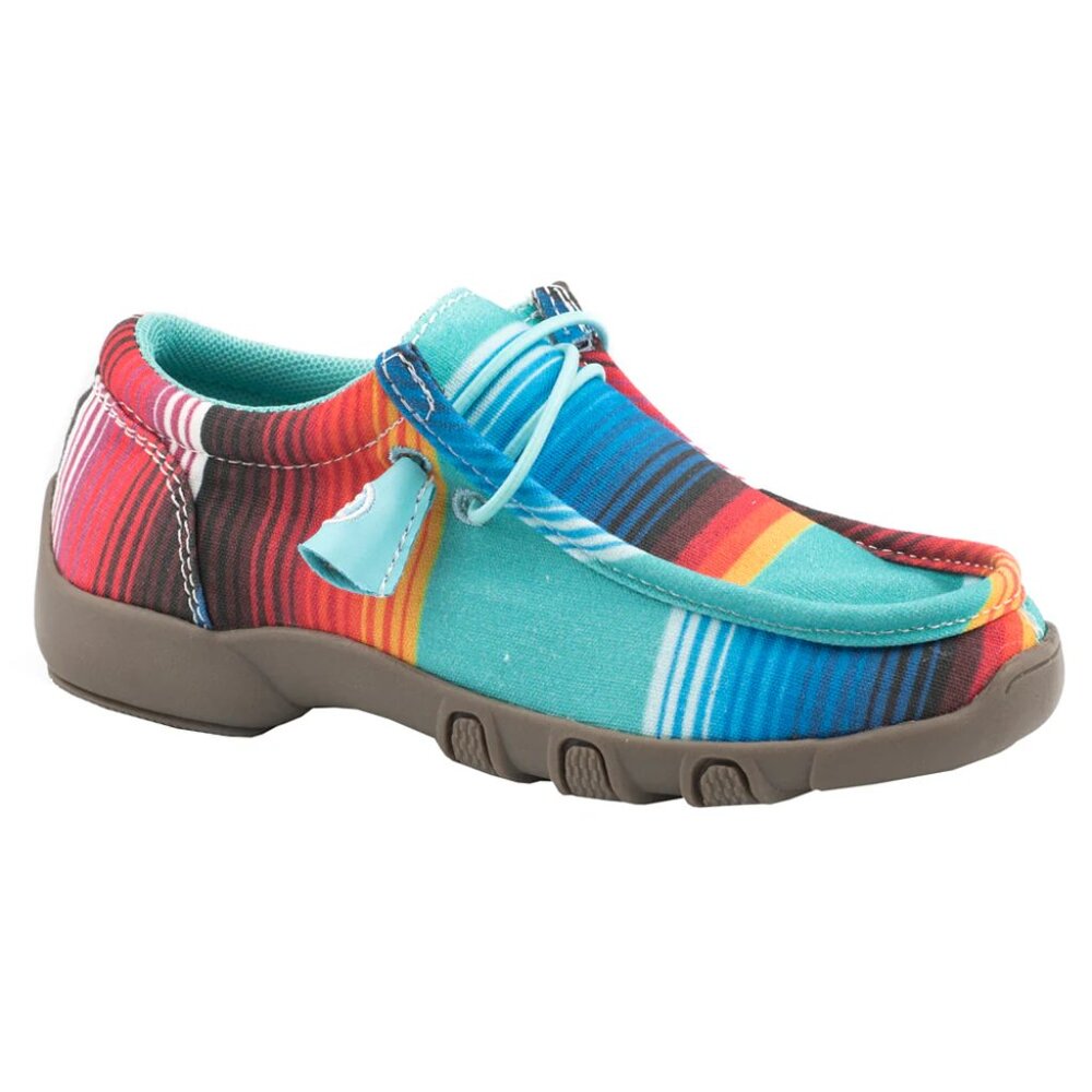 Roper Kids Multi-Color Fabric Chillin Serape Oxford Shoes